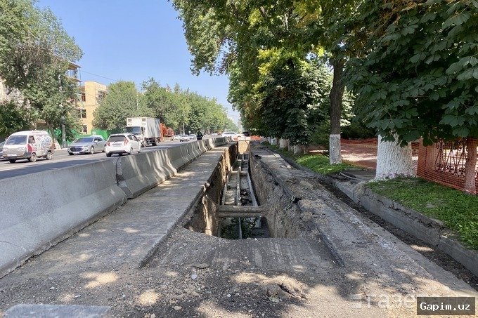 В Ташкенте приостановили установку дорожных ограждений