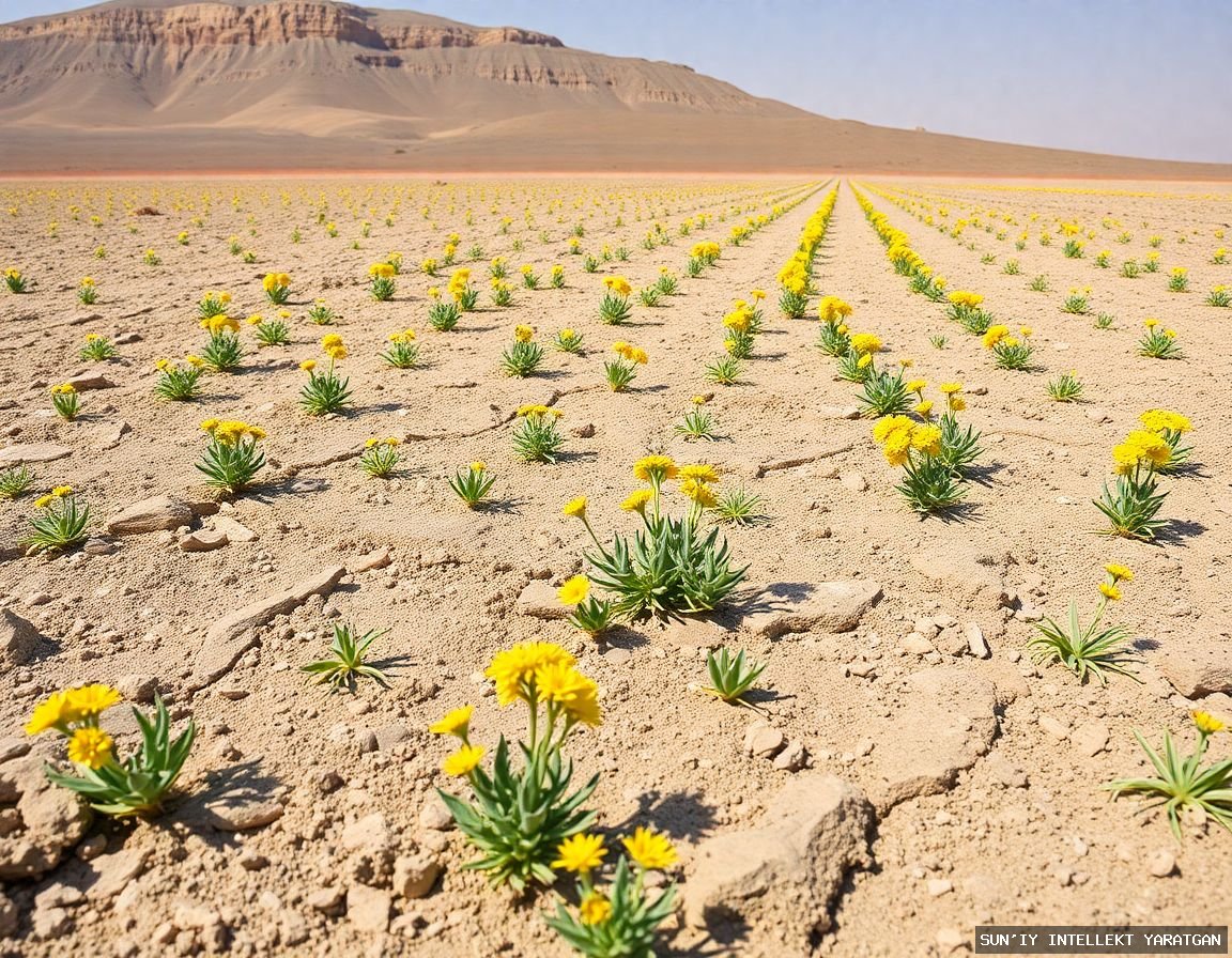 На высохшем дне Аральского моря началась масштабная посадка саксаула