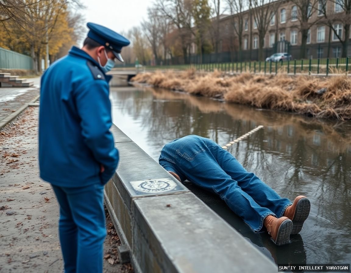 OVD xodimi tomonidan urilgan piyodaning jasadi "Dustlik" kanalida topildi