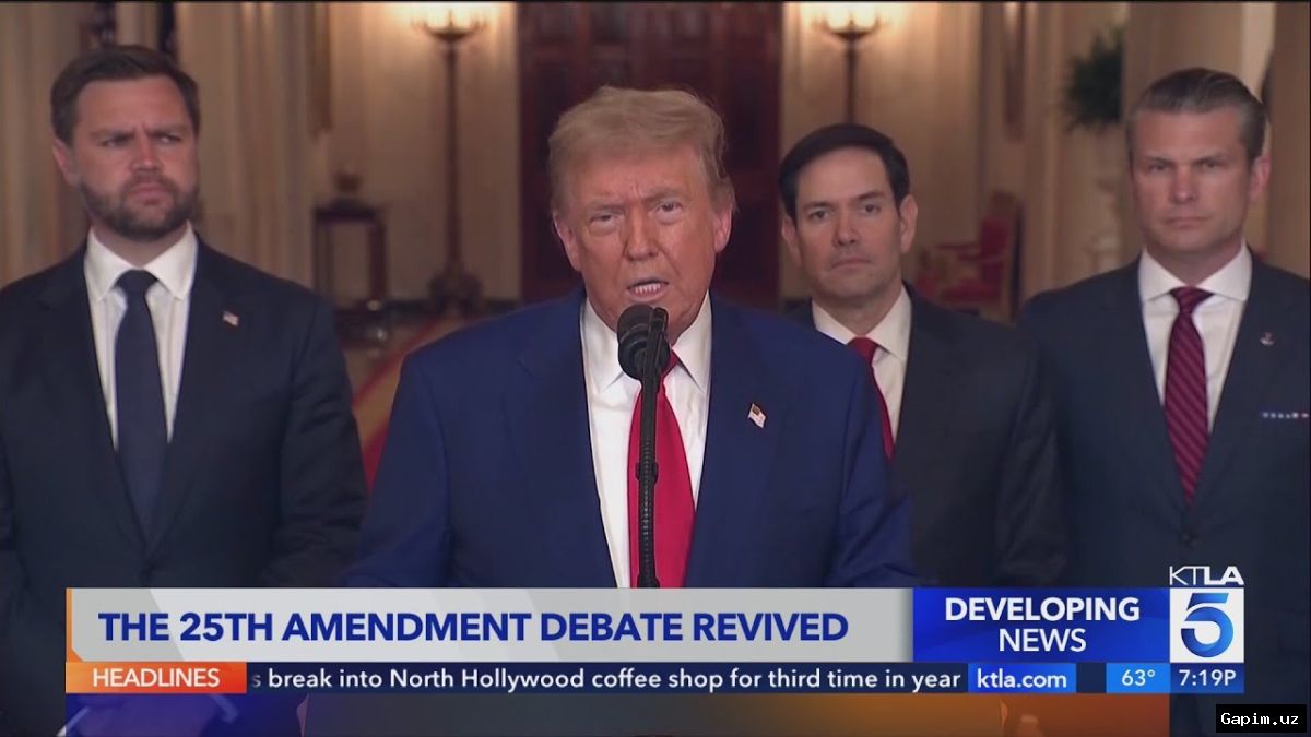 ⚖️🇺🇸 Donald Trump'ning prezidentlik qobiliyati haqida AQShda bahslar kuchaymoqda