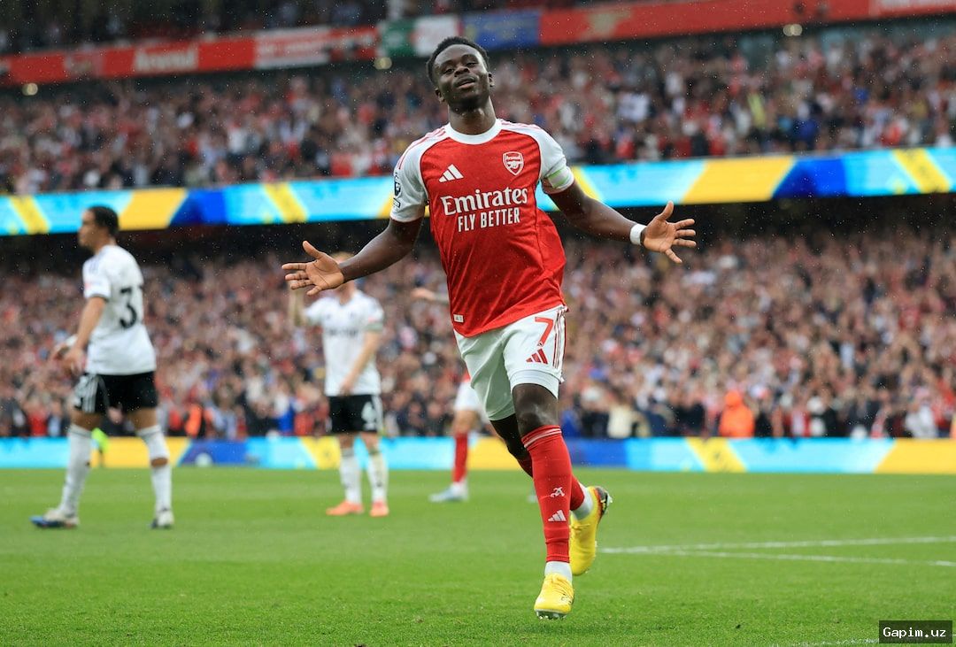 ⚽️🏆 'Arsenal' 'Fulham'ni 3:0 hisobida mag'lub etib, Premer-ligada peshqadamlikni mustahkamladi