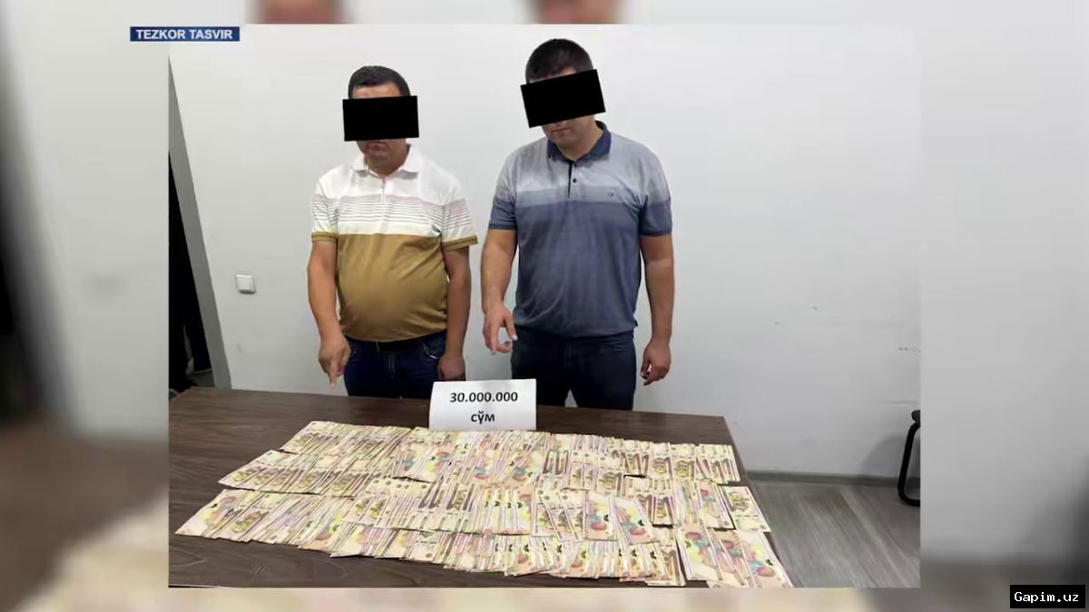 ⚖️💰 Two Officials in Namangan Construction Department Arrested for Bribery Demands