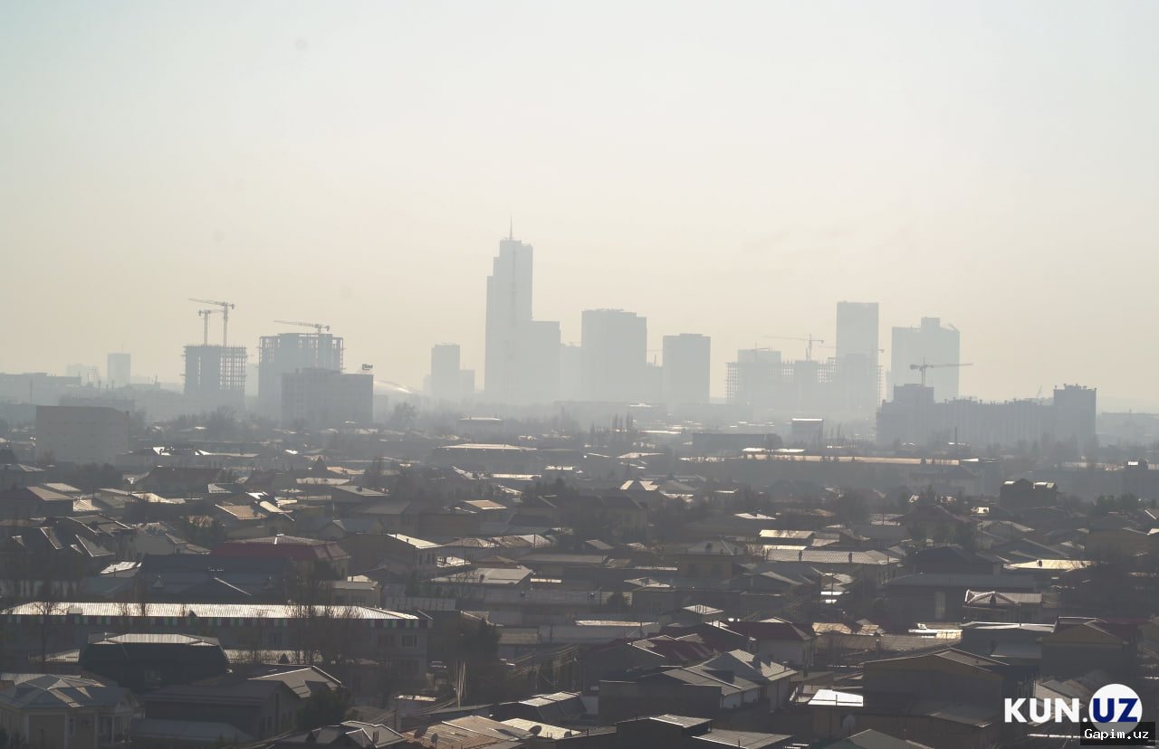 Toshkent havo sifati: yomg‘irdan keyin PM2,5 darajasi yana oshishi mumkin