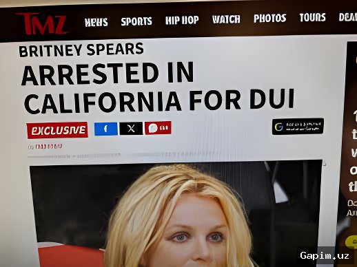 🚨🚗 Britney Spears Arrested in California on Suspicion of Driving Under the Influence