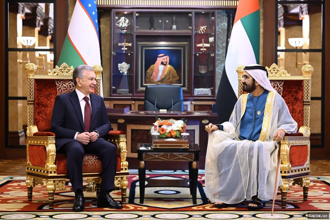 🤝📞 Президент Шавкат Мирзиёев обсудил сотрудничество с лидером ОАЭ в ходе телефонного разговора