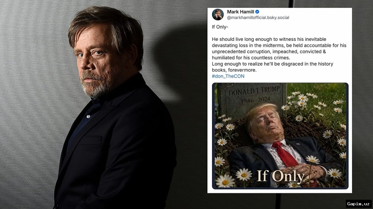 🎭⚰️ Mark Hamillning Tramp haqidagi AI-surati Oq uyning g'azabiga sabab bo'ldi