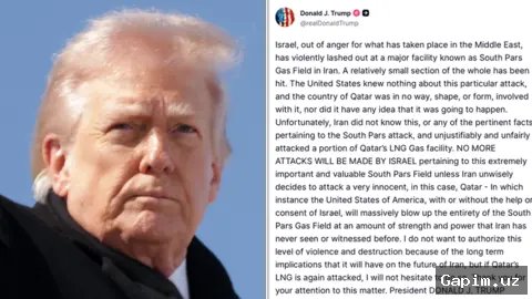 ⚔️💬 US President Trump's Threat to Iran and Rifts with Israel Over Gas Field Attack