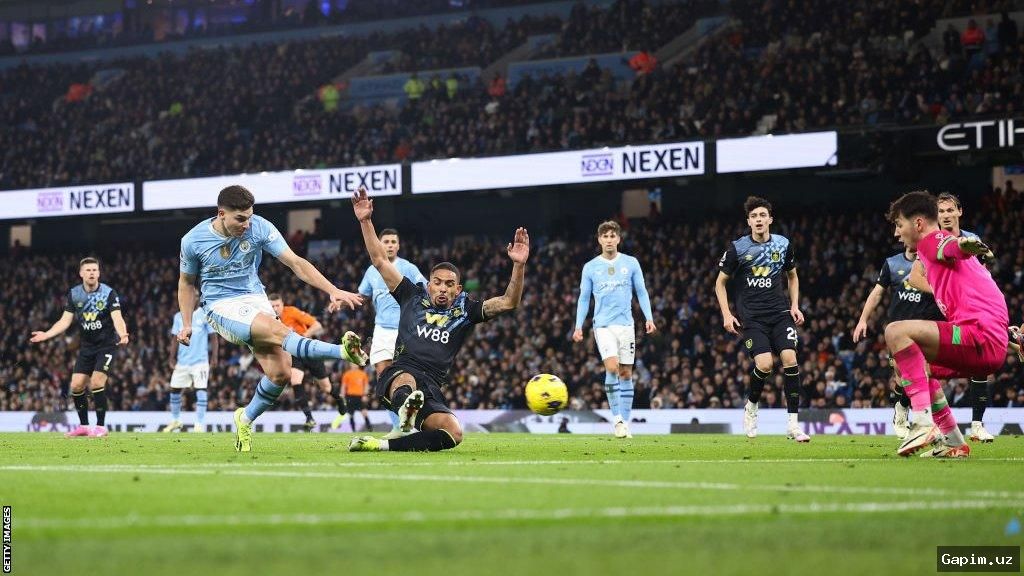 ⚽️🏆 «Манчестер Сити» вышел на первое место в Премьер-лиге, «Бернли» вылетел