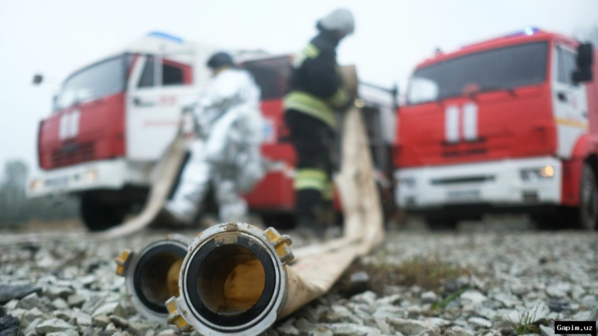 🔥🚒 Fire Breaks Out at Gas Station in Samarkand