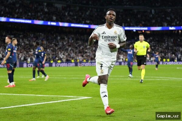 ⚽️🔥 Vinicius Junior dubl bilan “Real”ni “Espanyol” ustidan g‘alabaga olib chiqdi
