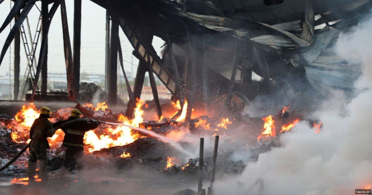 🔥🏢 Fire in Tashkent Apartment Building: Residents Concerned Over Reconstruction