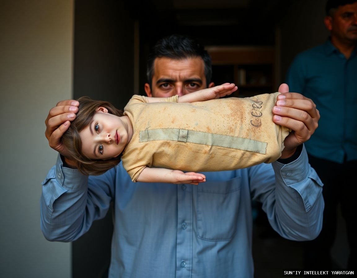 Мужчина обвиняет Израиль в военных преступлениях, держа останки девочки, убитой в Иране