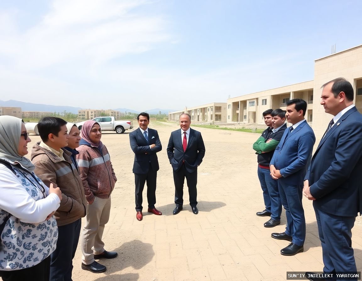 Shavkat Mirziyoyev Visits Under-Construction 'Yangi Uzbekistan' Complex in Surkhandarya
