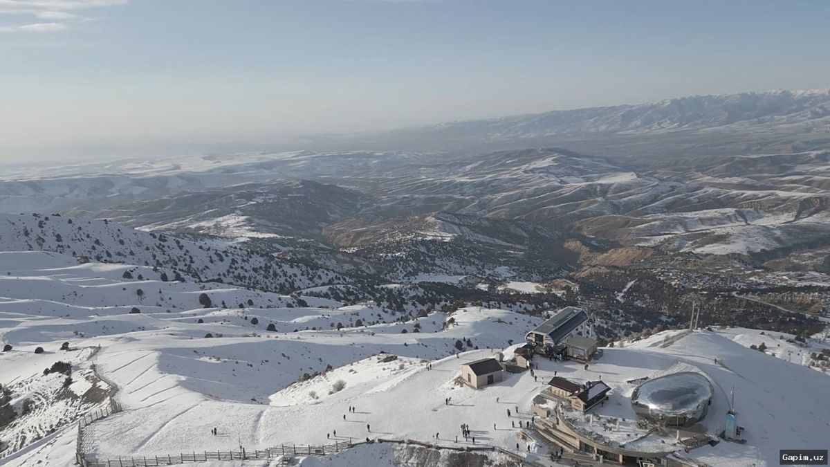 ❄️🏔️ В горах Сурхандарьи вновь выпал снег, национальный парк «Юкори Тупаланг» превратился в зимнюю сказку