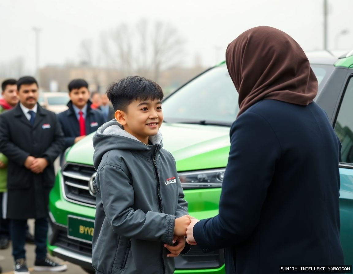Ученику, исполнившему песню на встрече с президентом, подарили автомобиль