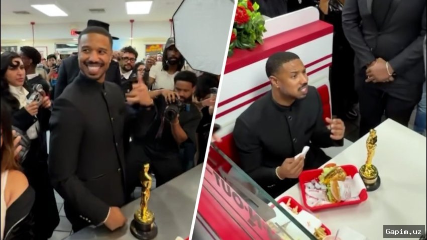 🍔🏆 Michael B. Jordan Celebrates Oscar Win with In-N-Out Burger Feast