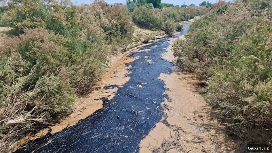 🌧️🛢️ Oil Spill in Surkhandarya: Heavy Rains and Mudflows Damage Storage Facility