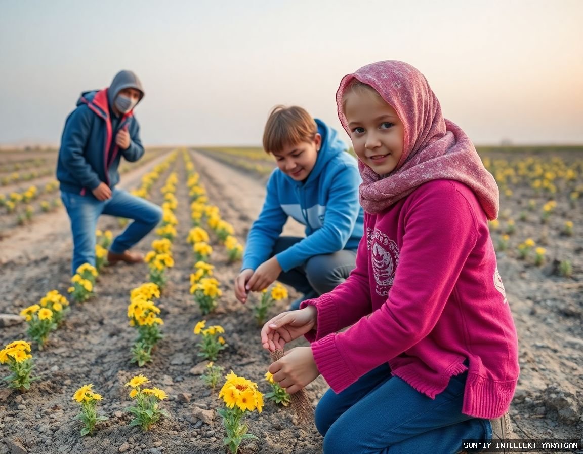 На дне Аральского моря возобновились работы по высадке саксаула