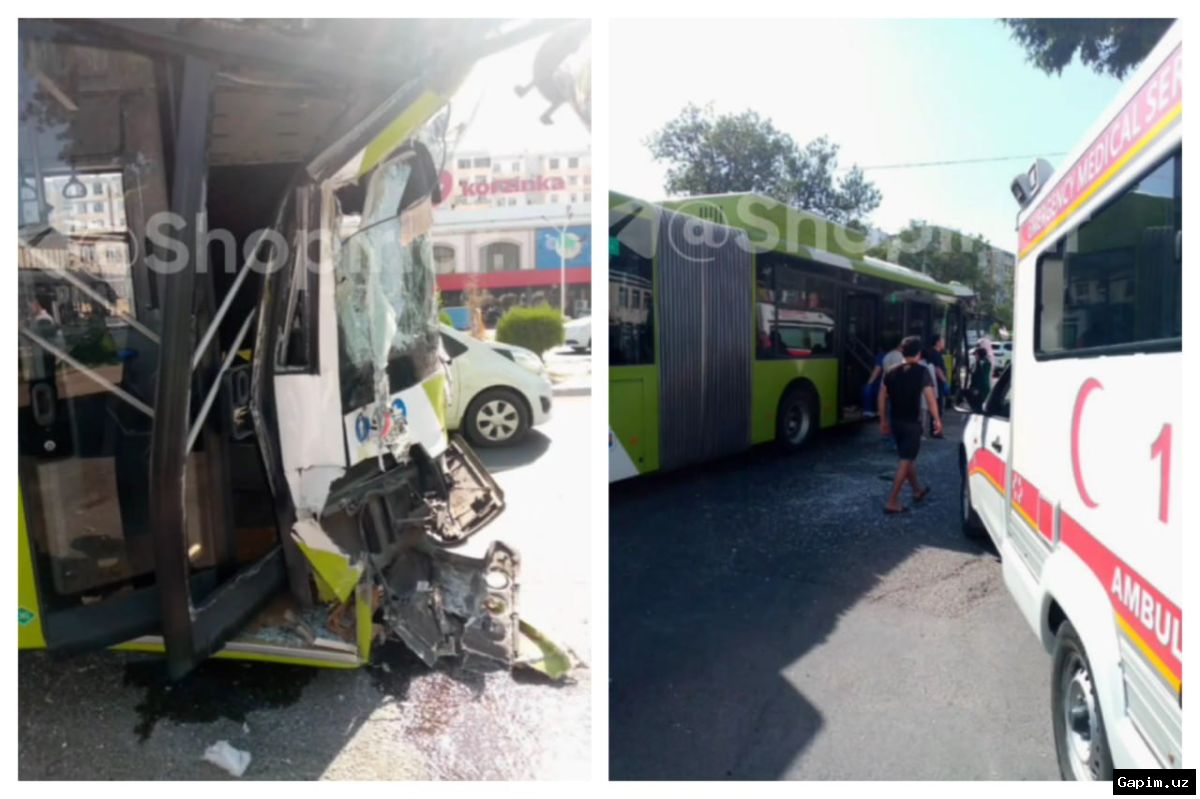 🚌🚸 В Ташкенте автобус проехал по пешеходному переходу, водитель уволен