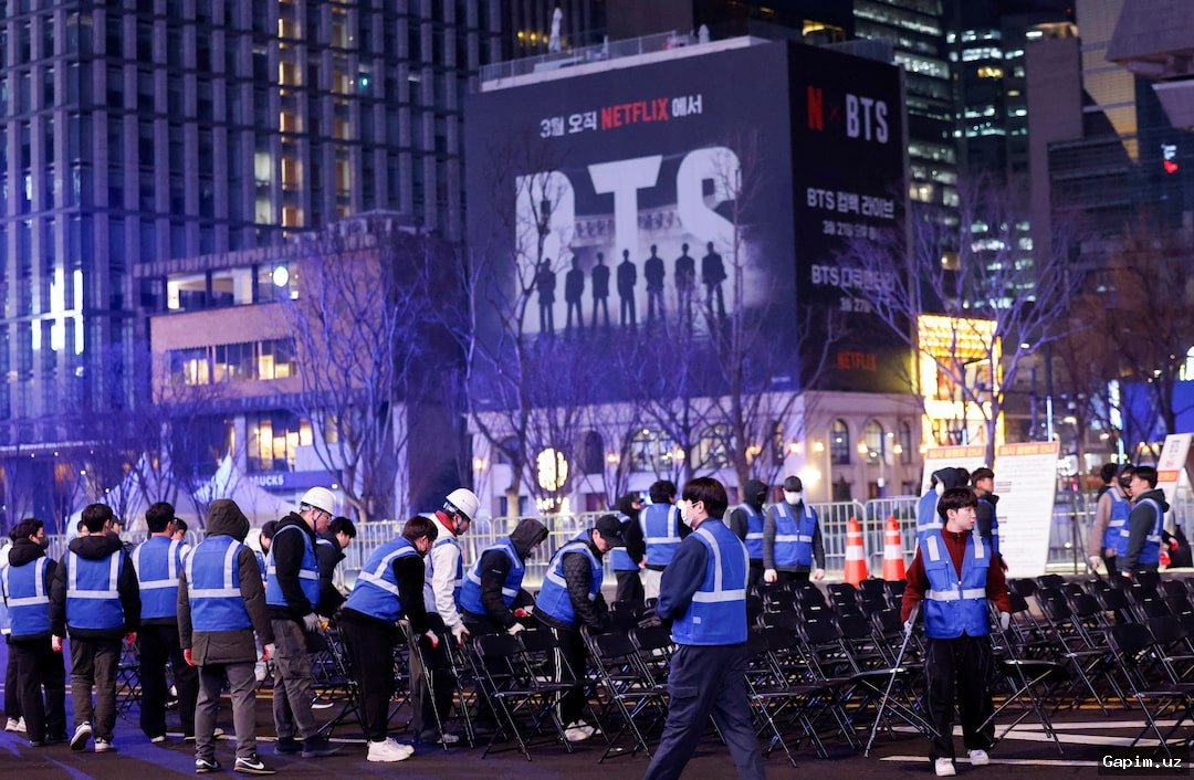 🎤🏙️ BTS Holds Historic Comeback Concert at Seoul's Gwanghwamun Square