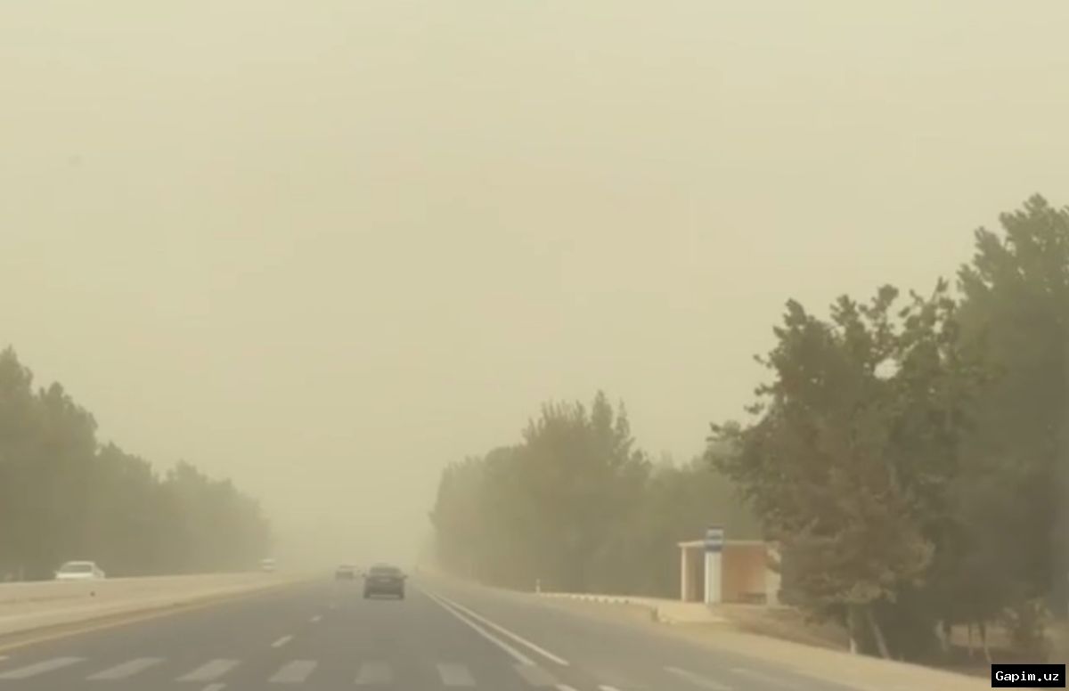 🌪️😷 Termezda Kuchli Chang-To‘zon Bo‘roni: Havo Sifatining Keskin Yomonlashishi