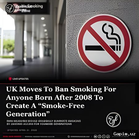 🚭🇬🇧 В Великобритании принят закон о полном запрете курения для нового поколения
